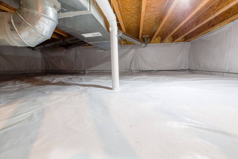 Encapsulated Crawlspace with Vapor Barrier